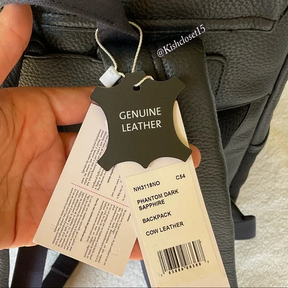 NWOT Lacoste Men's Altitude Genuine Cow Leather Flap Backpack - Picture 16 of 16